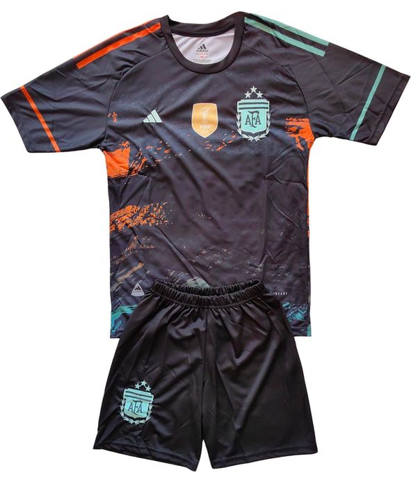 Детски футболен екип Аржентина Меси 164 размер Messi тениска къси гащи