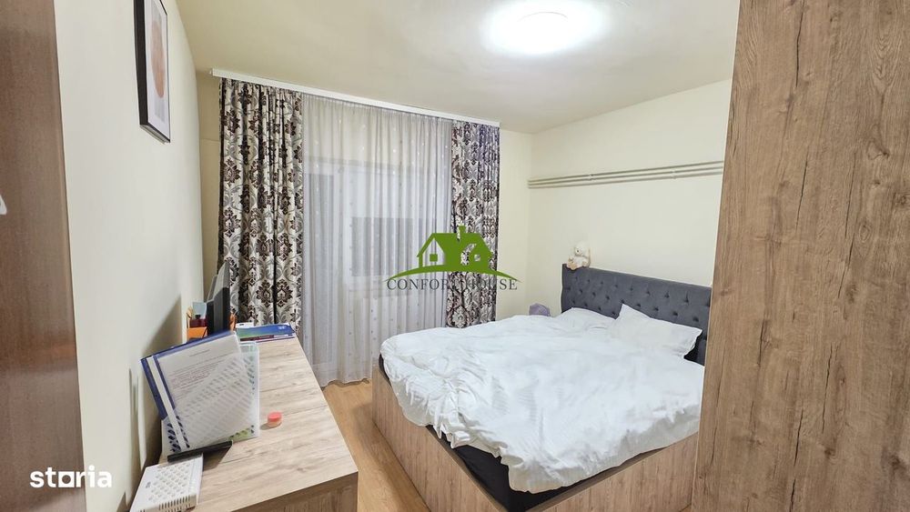 APT. 62mp cu 2 camere/2 balcoane – mobilat/utilat – Matei Basarab