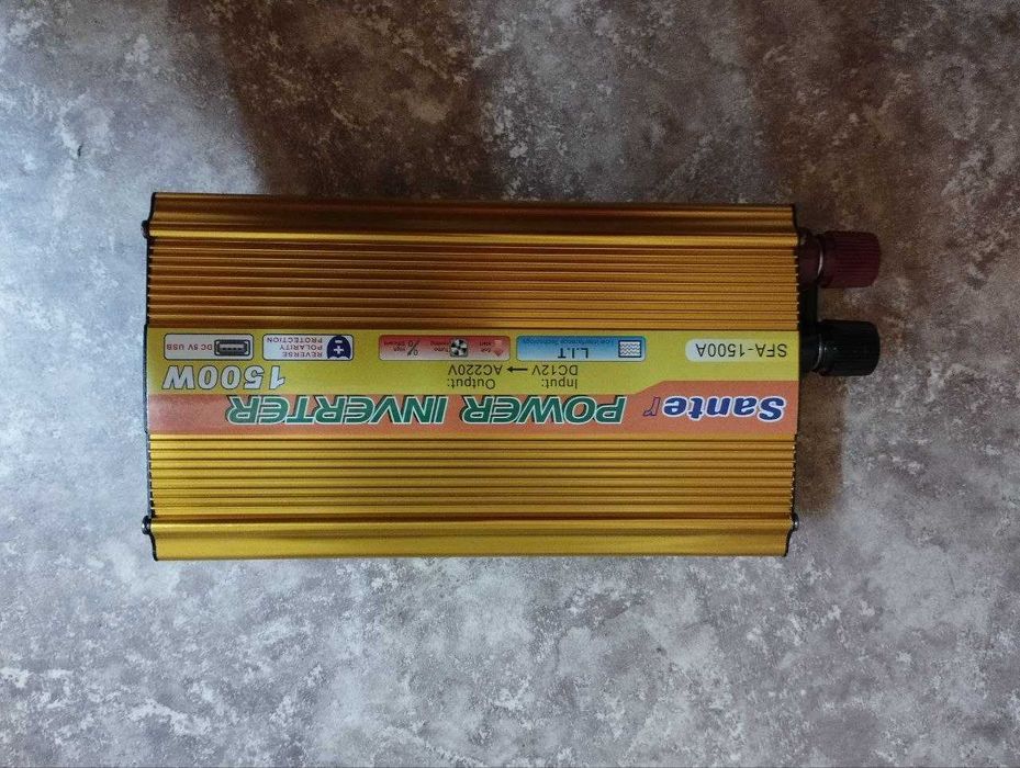 Инвертор 1500 ватт с 12 на 220 с защитой от перегрузки есть доставка