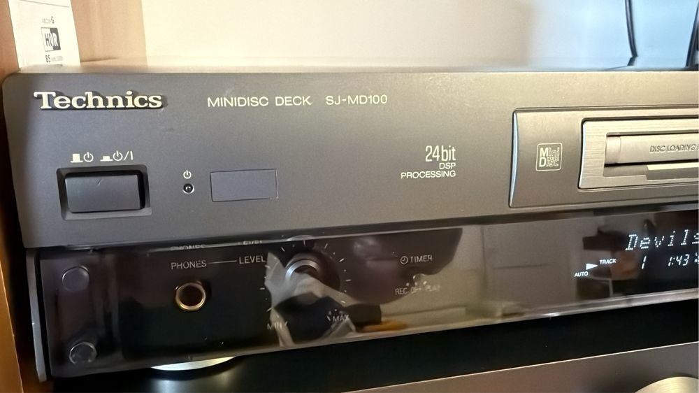 Minidisc Technics - stare impecabila, servisata de electronist