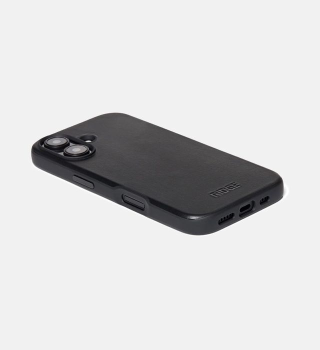 Husa piele leather case originala Apple iPhone 16 Black