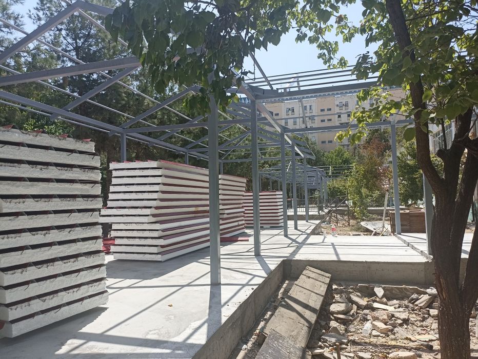 Монтаж и установка Сэндвич панель /  montaj sendvich panel