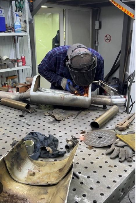 Мерседес глушитель ремонт