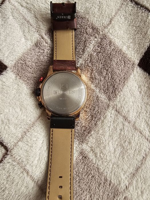 Часовник cyrren chronograph с кожена кайшка