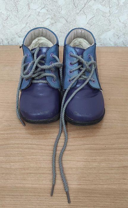 Ботинки теплые кожаные ортопедические