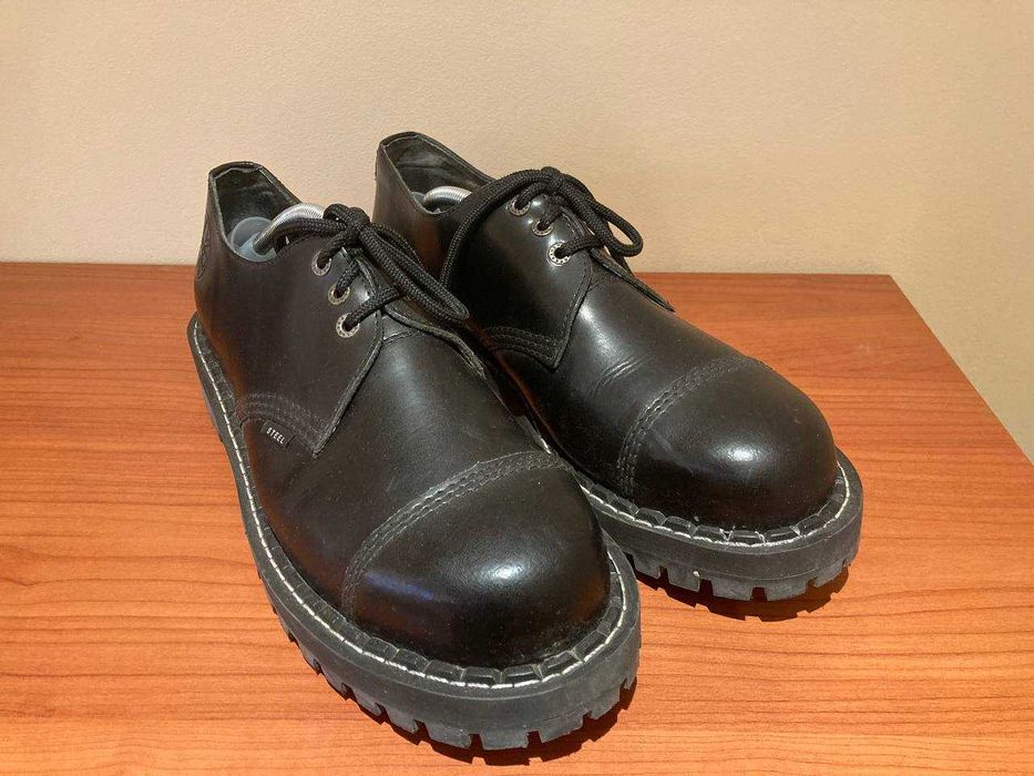 Обувки Steel (кожени, метално бомбен)