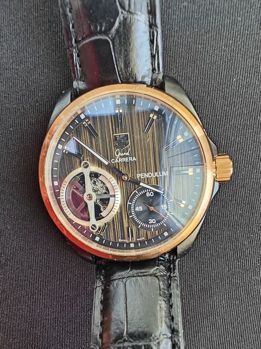 Ceas Tag Heuer Grand Carrera Pendulum - Mecanic - 44mm - Capac Vitrat