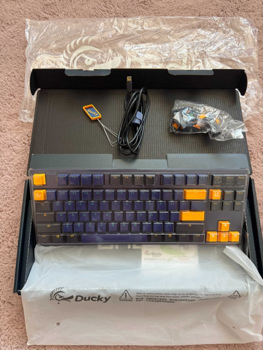 Ducky One 2 TKL - Gaming Keyboard, MX Cherry Red Switches, Mechanical Keyboard