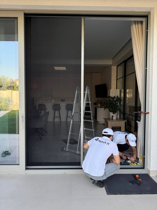 Москитная сетка на дверь! | ПЛИССЕ - РАЗДВИЖНЫЕ