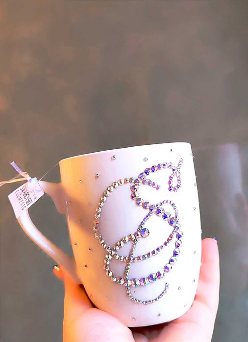 Чаша инкрустирана с кристали Swarovski