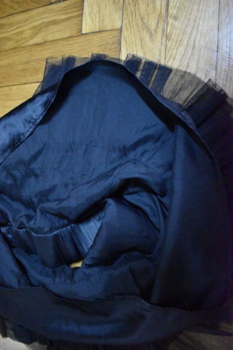 Fusta scurta din tulle stil gotic/rock