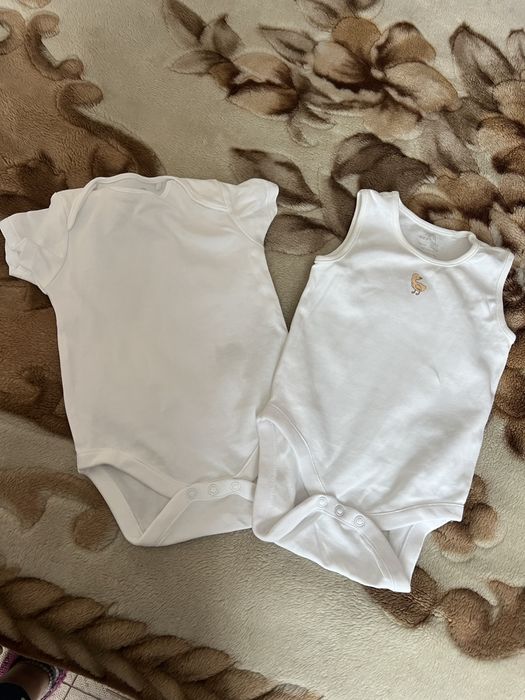 Боди детские цвет белый