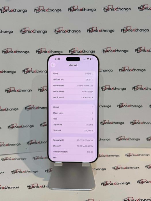 iPhone 16 Pro Max 256GB Desert Neverlocked impecabil 52401