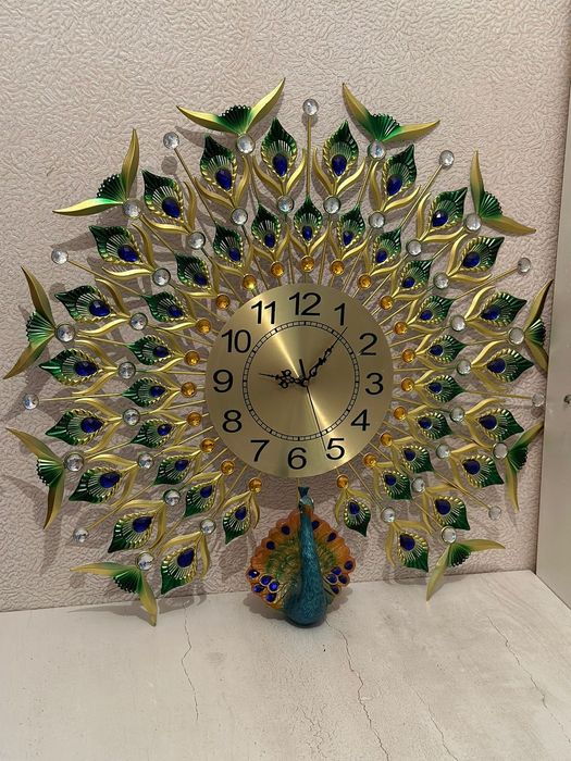 Часы настенные павлин