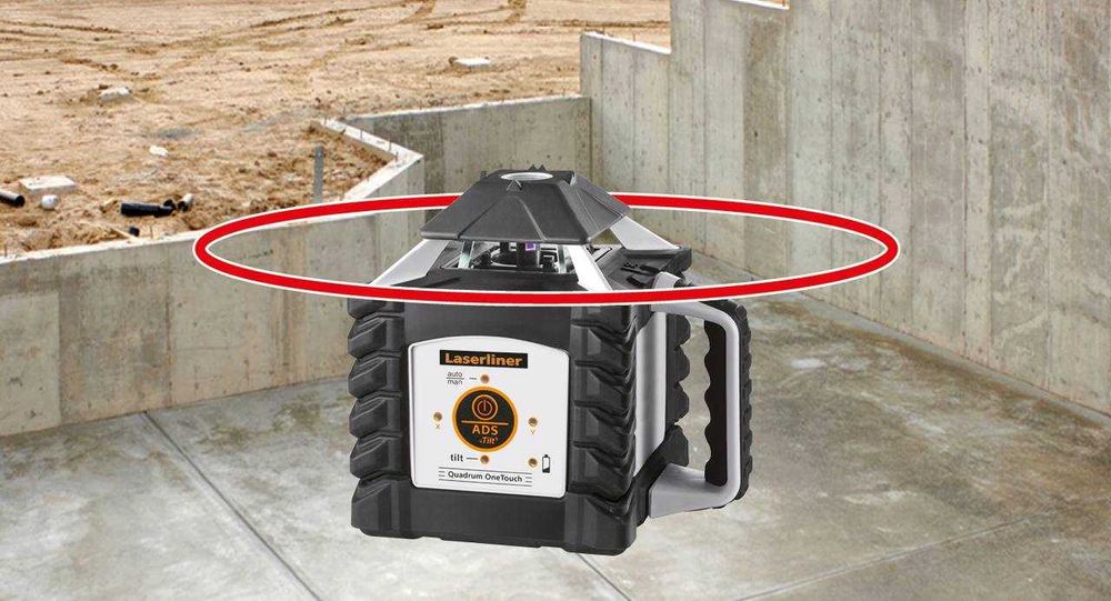 Laserliner Quadrum OneTouch410S — Professional rotatsion lazer nivelir