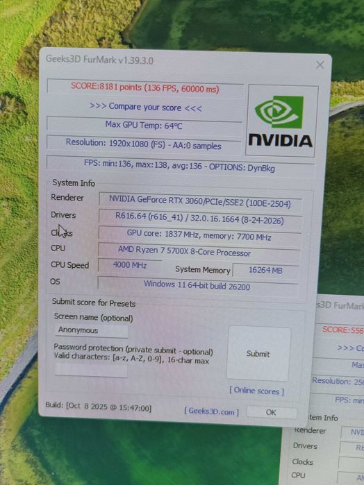 Nvidia GeForce RTX 3060 12GB Gigabyte