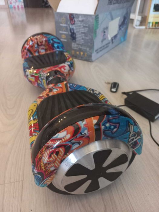 Hoverboard Monkey board Groovy Rider 6.5 inch cu Bluetooth LED si Telecomanda