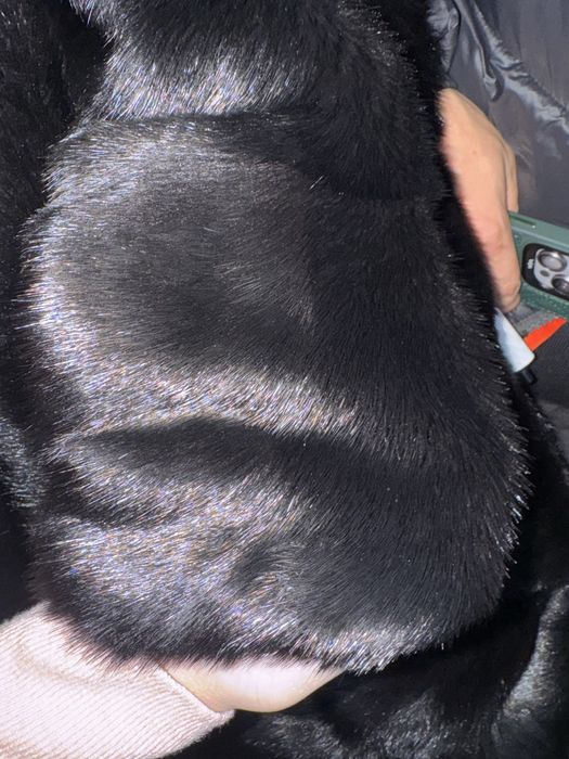 Шуба черная норка