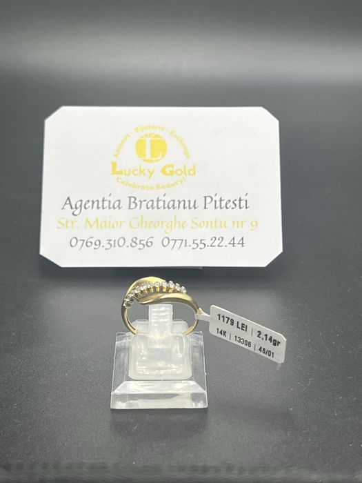 Inel aur 14k 2.14 gr marimea 18 cod 13306