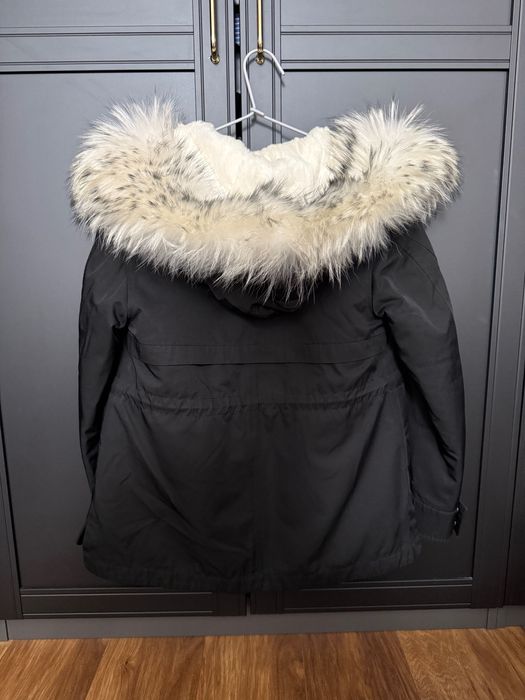 Geacă cu blană naturală de iepure și vulpe – Mărime S-M