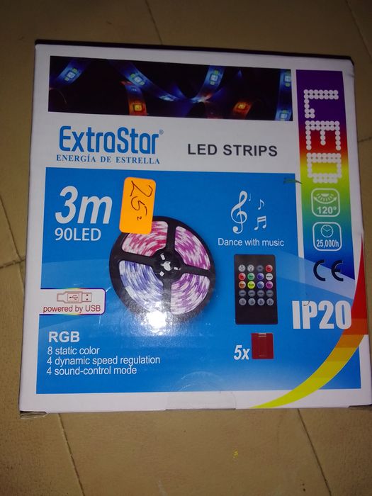 Цветна LED лента с дистанционно управление.