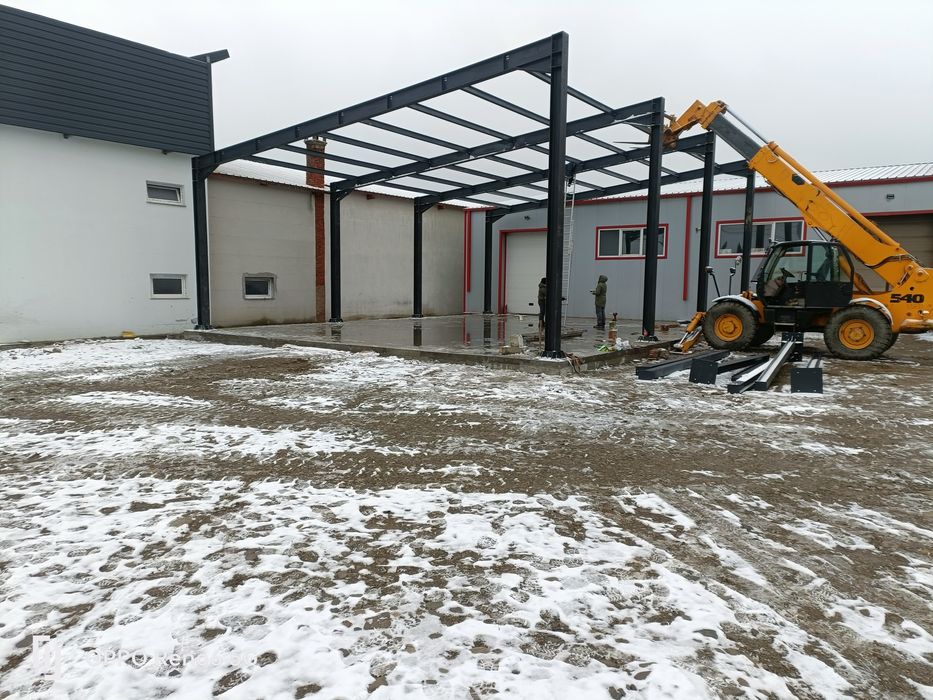 Hala pe structura metalica 3 intrari 7x14