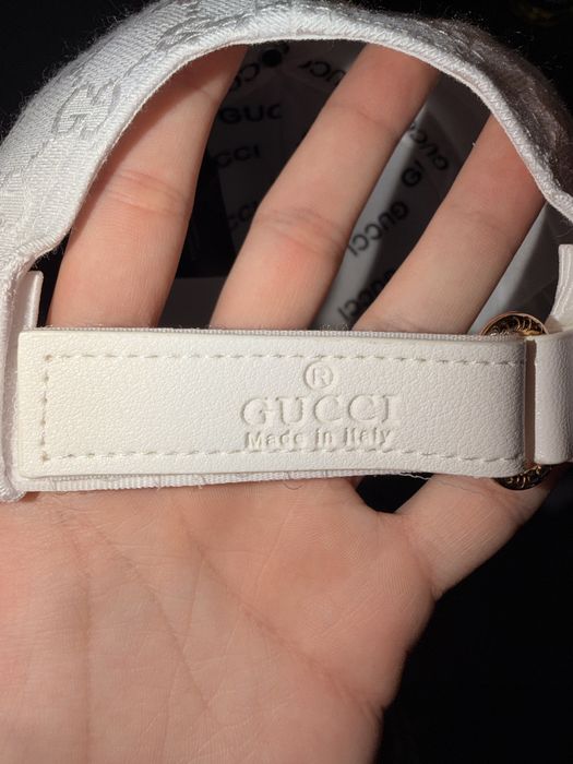 Sapca Gucci White