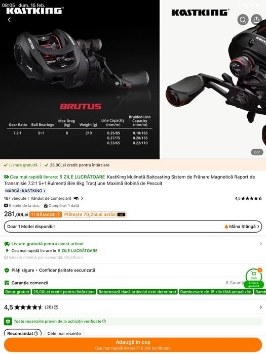 Combo baitcasting salau,stiuca,avat(lanseta mulineta)