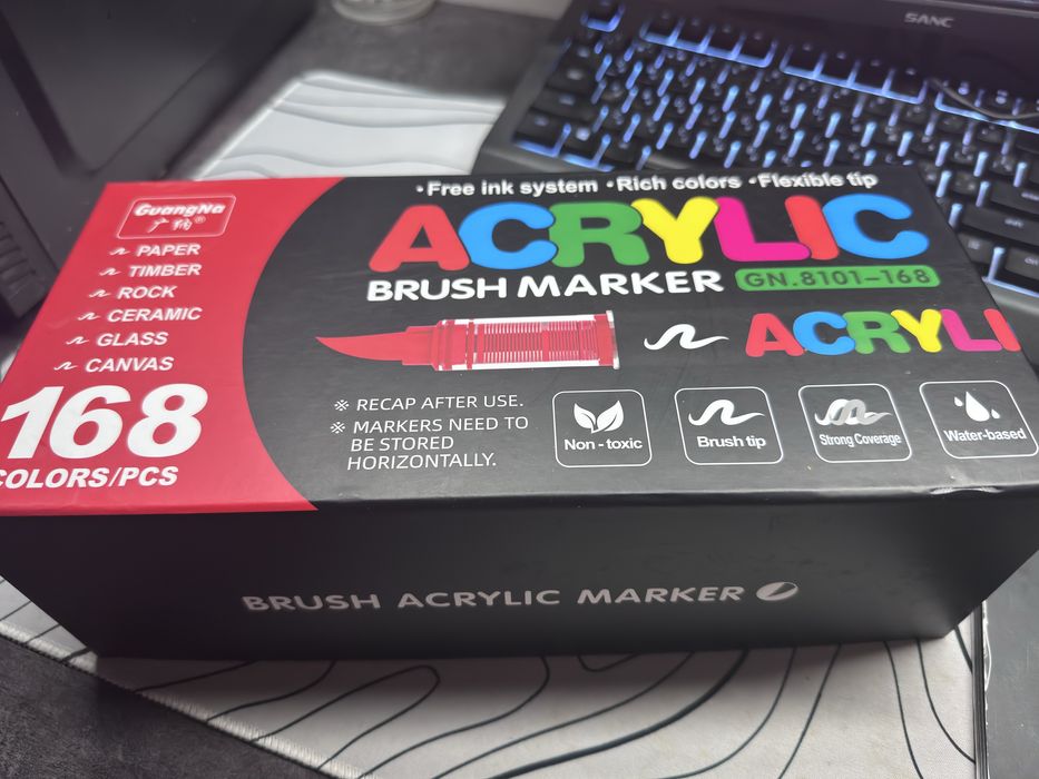 Акриловые маркеры guangna 168шт.