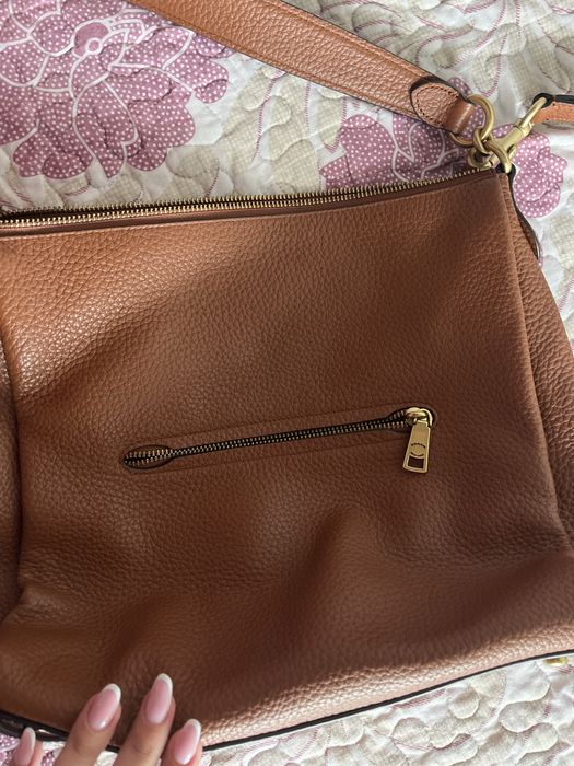 Geanta coach de piele