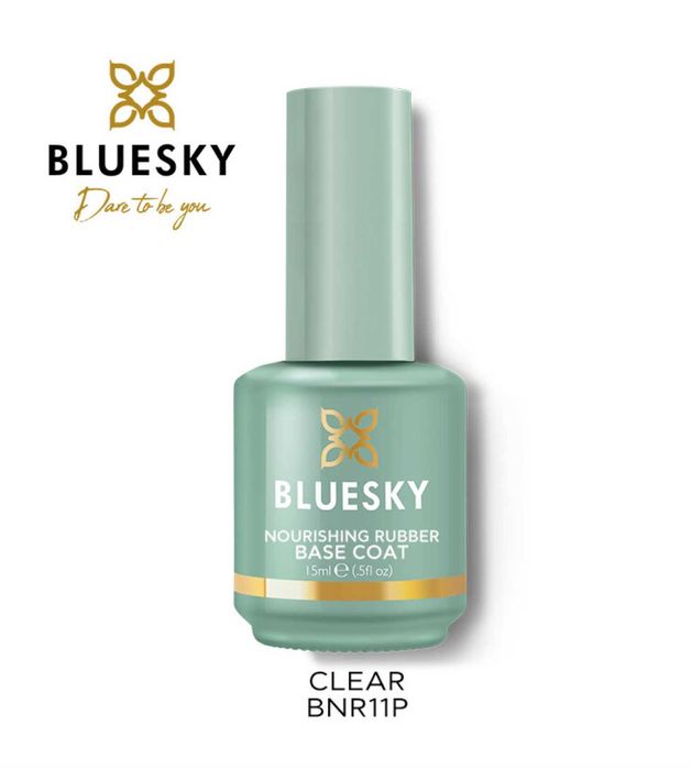 База за гел лак BlueSky 15ml NOURISHING RUBBER BASE BNR11 CLEAR