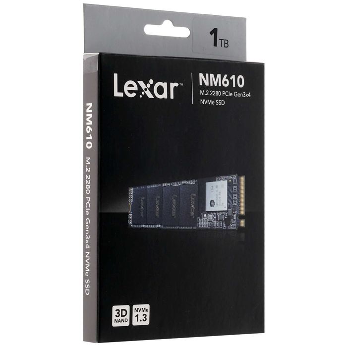 - Твердотельный накопитель SSD M.2 1TB Lexar NM610 PRO NVMe PCIe