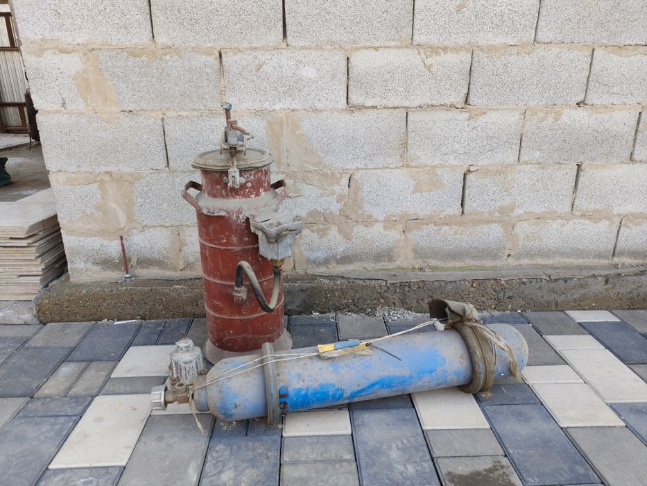 Газосварка с кислородным баллоном