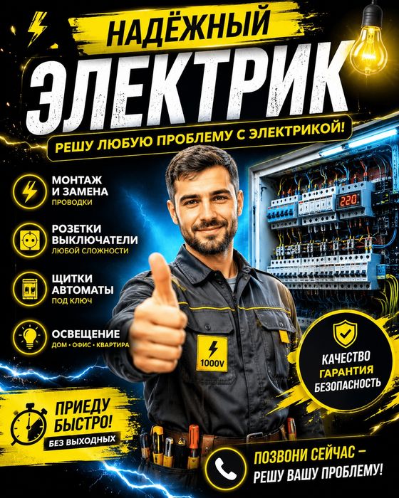 Круглосуточно Услуги электрика