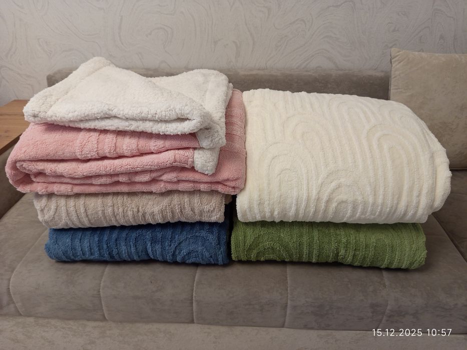 2 kiwili 2 tomonlama barawka pledlar, 5xil rangi bor