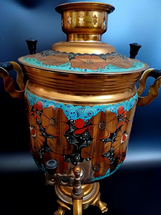 Самовар электрический расписной СССР 10 литров