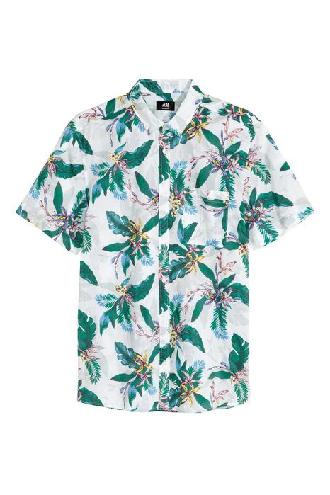 H&M - 7 camasi maneca scurta, bumbac mar.S/M (talie=100) noi, eticheta