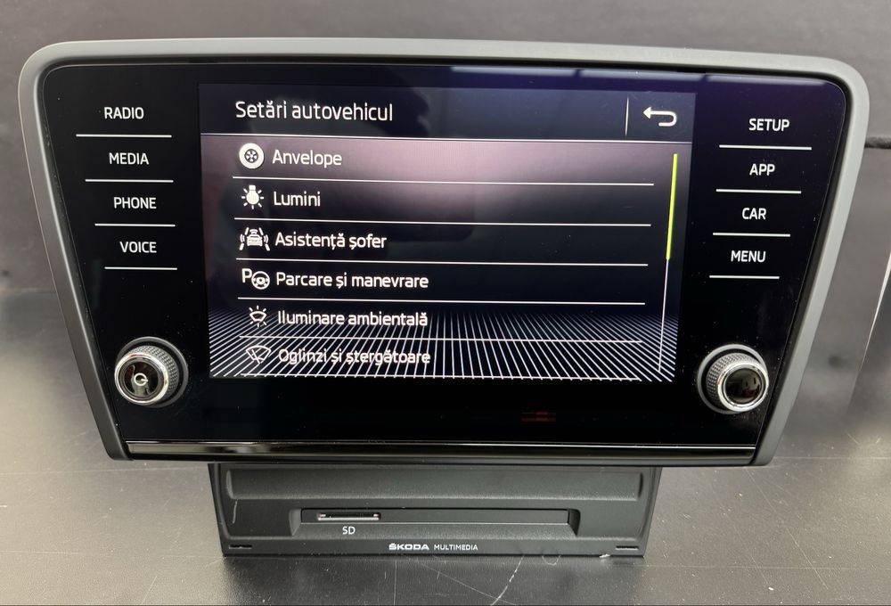 Navigatie Originala Skoda MIB2 + Display 8”  Octavia 3 CarPlay Android