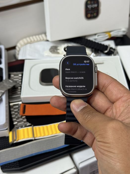  Apple Watch Ultra titanium Olive Alpine Loop M