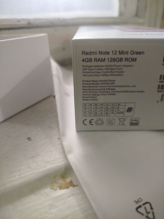 Redmi note 12 4+4/128 hotira, ideal