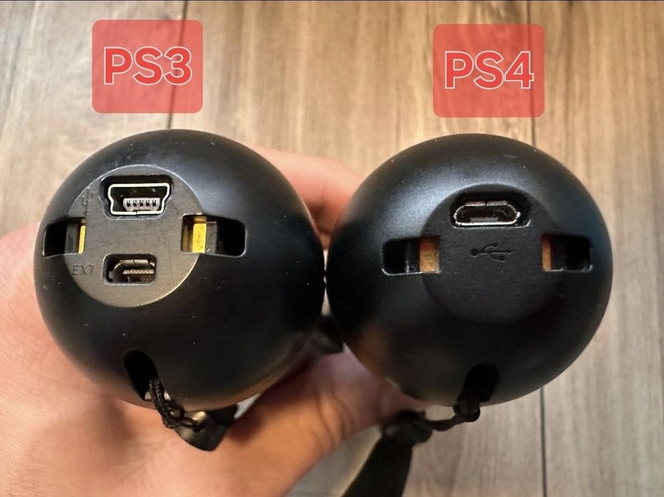 Меняю 2шт PS3 Move на 2шт PS4 Move