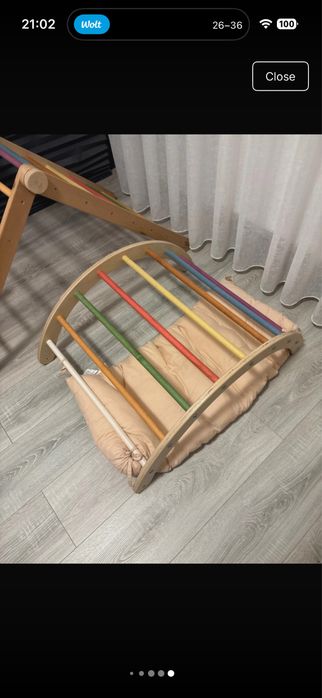 Turn Pikler din 4 piese + pernă arc
