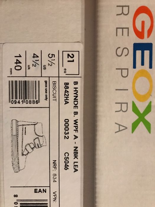 детски ботушки Geox 21 номер водоустойчиви ест.кожа