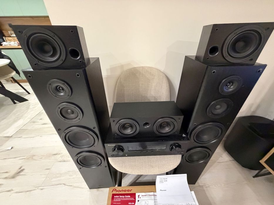 Pioneer VSX-534 + 5.0 колони | Домашно кино | ТОП състояние