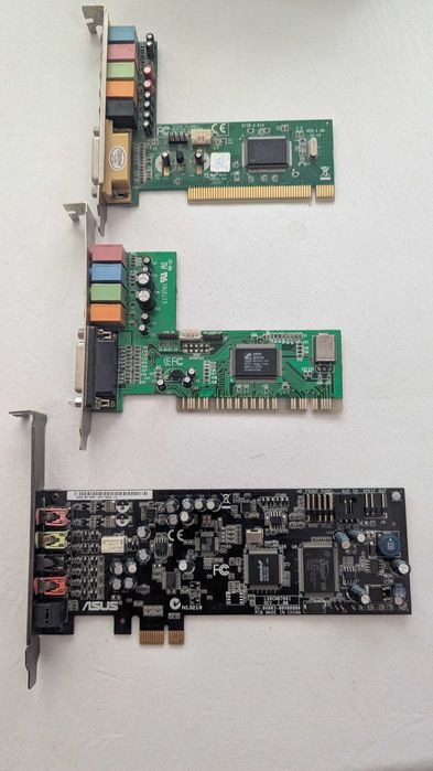 Placi de sunet PCI si PCIe in stare foarte buna de functionare