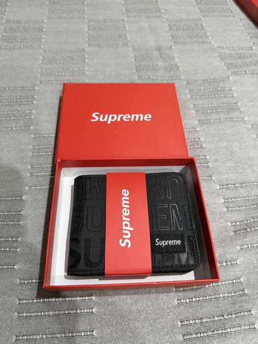 Portofel negru supreme + cutie