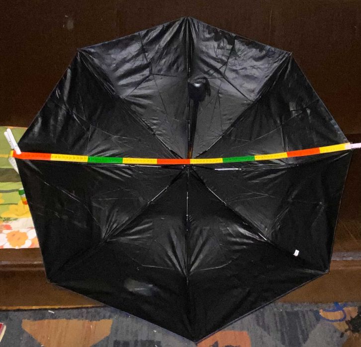 Ветроустойчив автоматичен чадър, подсилен с фибростъкло