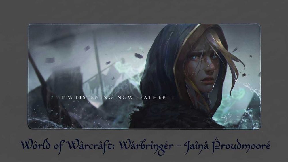 Уникальный коврик: по мотивам властелин колец, фрирен, Warcraft.