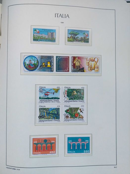 Албум с марки Колекция Италия 1960 - 1986 г.