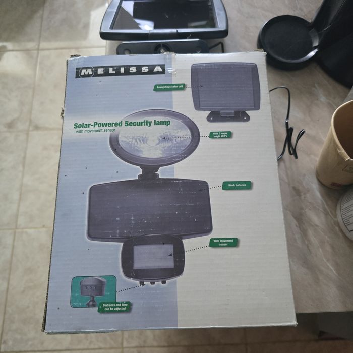 Соларна лампа със сензор